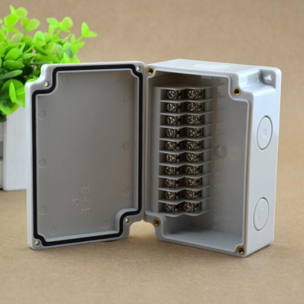 Buy IP65 Waterproof Junction Box 110*75*43mm Terminal Blocks Electric Enclosure 10 Ways at wholesale prices