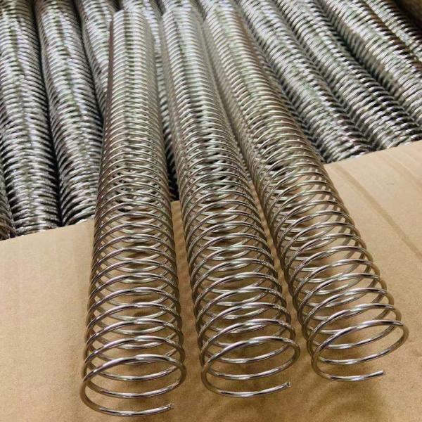 Buy 4:1 Pitch 1-1/4" Plated Metal Book Binding Coil , Suitable For High-End Notebooks at wholesale prices