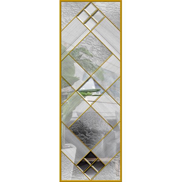 Original Artwork Architectural Decorative Stained Glass Door Panels Nouveau Art Deco