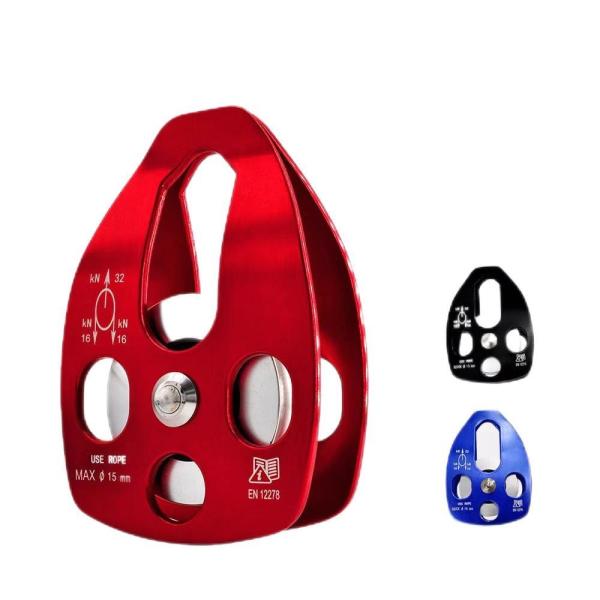 Versatile Climbing and Descending Hardware 7075 Rescue Pulley Aluminum Bearing