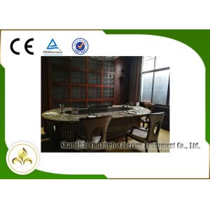 10 Seats Electromagnetic Heating Japanese Teppanyaki Grill Stainless Steel and