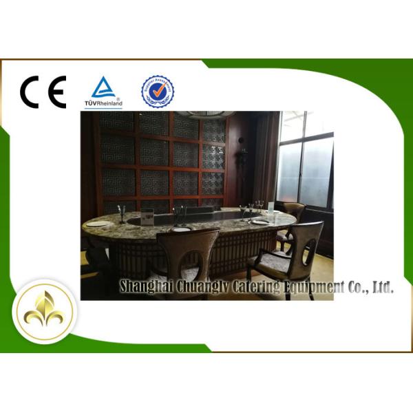 10 Seats Electromagnetic Heating Japanese Teppanyaki Grill Stainless Steel and