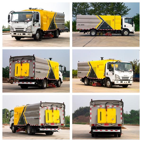 Isuzu KV100 115hp Eu 5 Road Sweeper Truck High Pressure For Dust Reduction