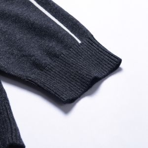 Customizable Mens Cashmere Sweater with Round Collar