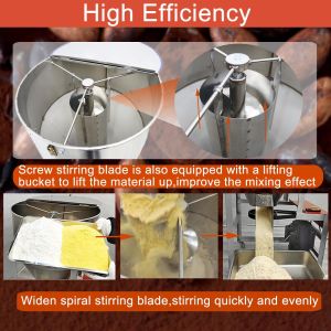 Custom Stainless Steel Dry Powder Mixer 220lbs 3KW 110V Industrial Blender for