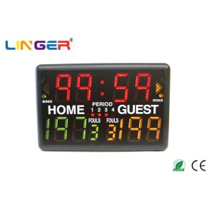 Led Indoor Light Portable Digital Basketball Scoreboard With Multi - Sports Function