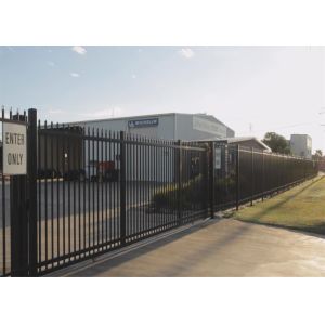 Pressed Spear ,Crimped Spear Tubular Fence Garrison Fencing for sale