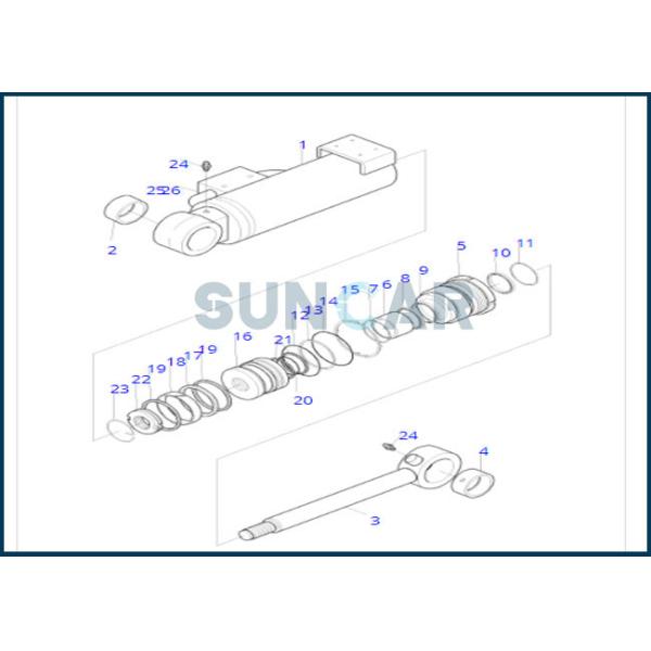 Buy 2440-9164K 24409164K Dozer Oil Cylinder Seal Kit Fits DOOSAN DH130LC-V at wholesale prices