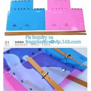 Leisure PVC Purple Handbag For Ladies, Promotional Handbags, Summer Beach Bag