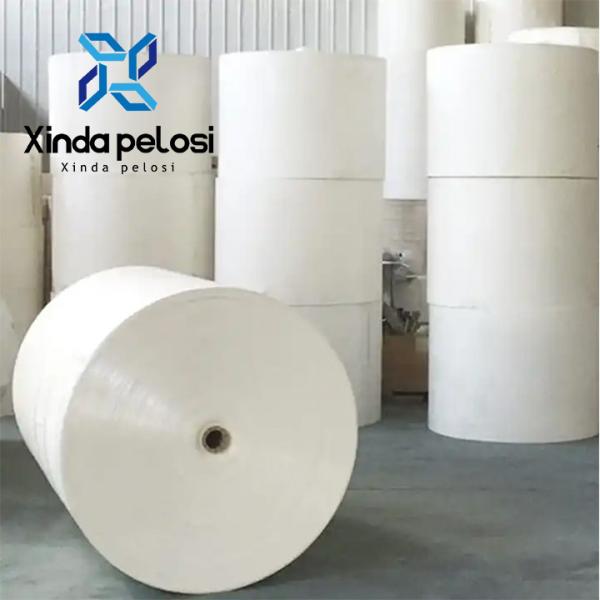 Buy Custom Recycled PE White Kraft Packaging Paper Roll 305GSM 335GSM at wholesale prices