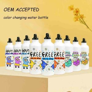 500ml Color Change Aluminum Water Bottles With Logo For Kids