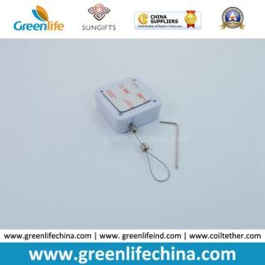 White Mini Square Secure Tools Good Display Security Tether Retractor