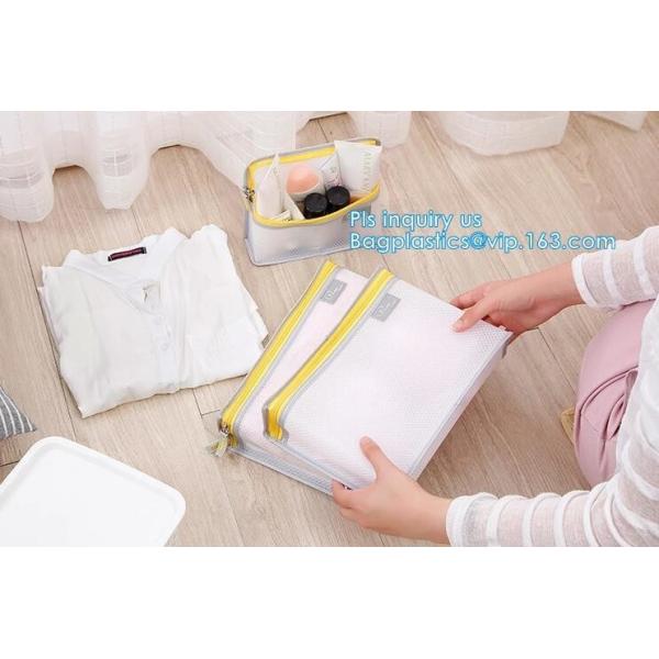 Nylon Mesh Makeup cosmetic Bag / small nylon mesh make up cosmetic bag, Travel