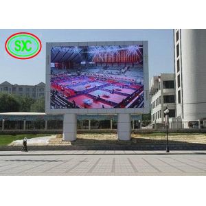 Anti-UV full-color outdoor P6 LED billboard with columns for commercial