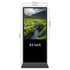 China Free Standing Digital Signage 55 Inch With Capacitive Touch Hd I5 Office Support on sale