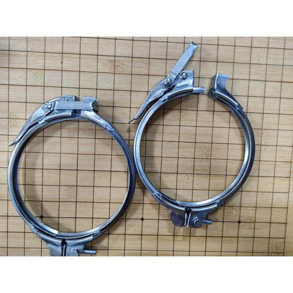 Duct Heavy Duty Pipe Clamps Quick Connect Pull Ring With EPDM