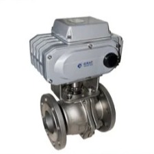 AC220V 6.4MPa 316L SS Flange Ball Valve With Power Off Automatic Reset Function