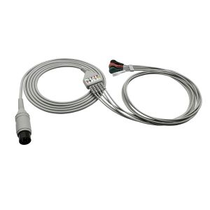Quality Compatible Mindray Ecg Trunk Cable 6 Pin 3 Or 5 Leads Pm8000 Pm9000 for sale