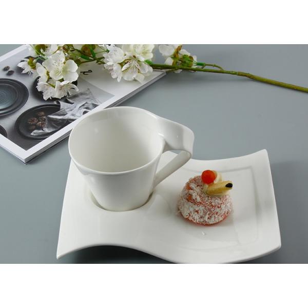 Buy White Porcelain Ceramic Espresso Coffee Set Cup And Saucer at wholesale prices