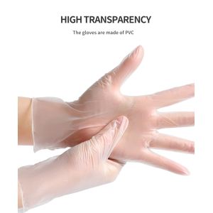 Medical Exam Use disposable powder free vinyl gloves 100pcs/box