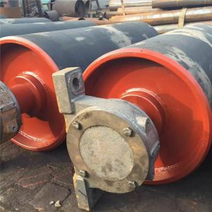 Quality Flat Belt Rubber Lagging Pulley for sale
