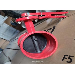 Medium Water Size 150mm Butterfly Valve Clamp Connection Fire Protection