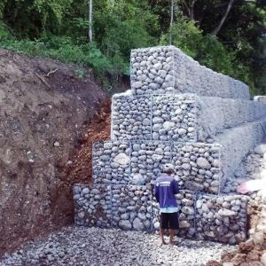 Quality Galvanised 2x1x1 Welded Wire Retaining Wall Gabion Box for sale