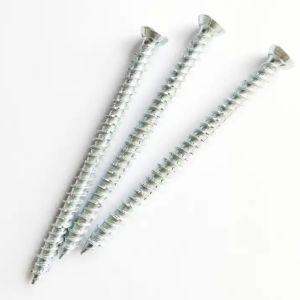 DIN Standard Concrete Screws 100 Pieces 1/4 Inch Head Height