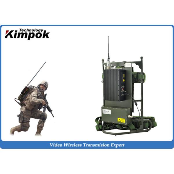 Military Backpack Digital Video Transmitter 5~8W Microwave Transmission