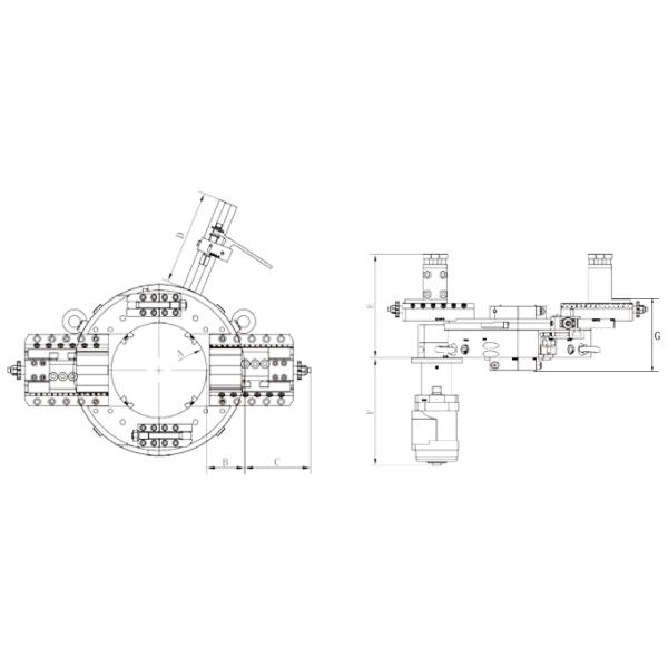 2inch - 48inch Pipe Cutting and Beveling machine, cold cutting,2 to 48inches pipe cutting,2 to 48inches pipe beveling