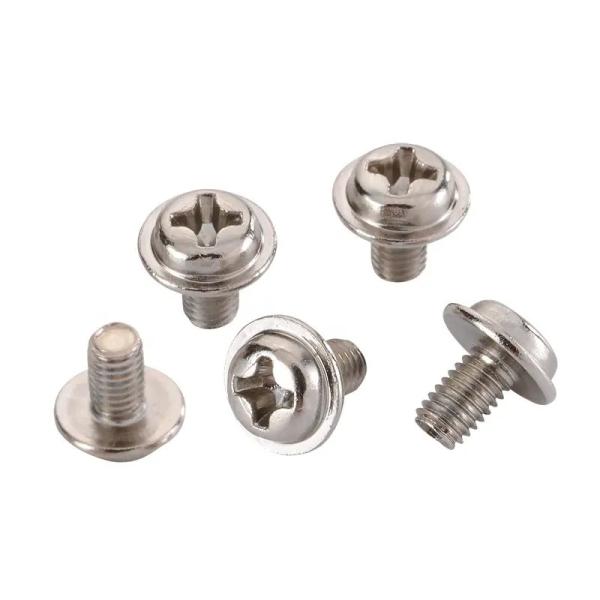 304 Stainless Steel Pan Head Screw DIN967 Fine Thread Cross Head Screws M1.6 1.8mm