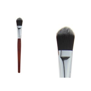 Professional Single Powder Tapered Foundation Brush Makeup With Wooden Handle