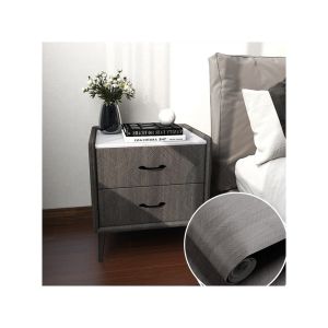 Self Adhesive Renovation Kitchen Cabinet Waterproof Wood Grain Wallpaper Wall