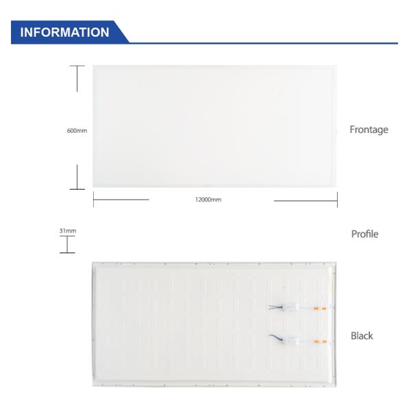 Office LED Panel Light 90W 1200x600mm With Color Temperature CCT 3000K-6500K