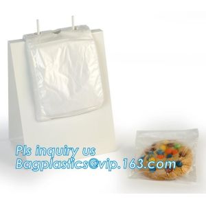 PE slider zipper saddle deli bag, Biodegradable k saddle deli bag, saddle deli