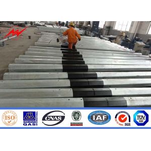 9m 11m Steel Poles Galvanized Steel Pole with bitumen