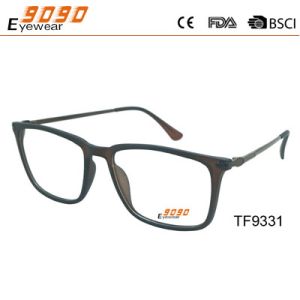 Simplicity optical frame made of TR90 with stainless steel temple,suitable for
