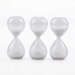 White Mini Hourglass Sand Timer 1 Minutes Shower Timer Hourglass