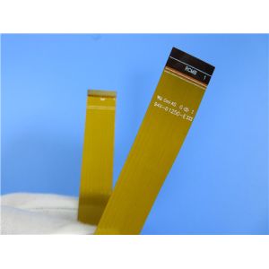 Dual Layer Flexible Printed Circuit Board on Polyimide With Yellow Mask and PI