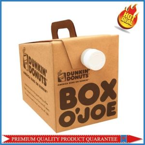 Quality Beverage Packaging Coffee Corrugated Cardboard Paper Food Box with Handle for sale
