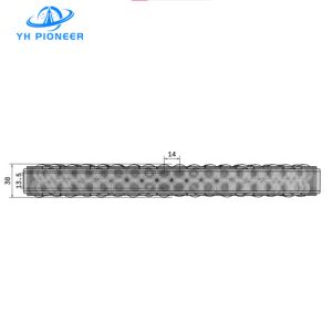 Robust Double Row Roller Guide Rail with POM and Stainless Steel for Industrial