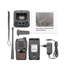 UV 6R Dual Band Two Way Radio VHF / UHF 136-174/400-520 Transceiver
