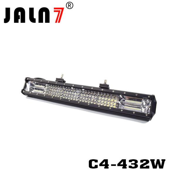 LED Light Bar JALN7 432W 4Rows Combo Beam LED Driving Lamp Super Bright Off Road Lights LED Work Light Boat Jeep