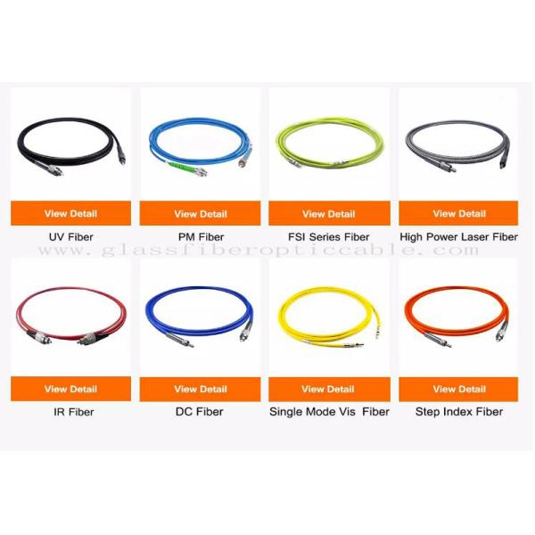 High Power SMA905 Medical Military Laser Fiber Optic Patch Cord