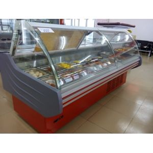2m / 2.5m / 3m Supermarket Fresh Food Meat Display Refrigerator With Optional