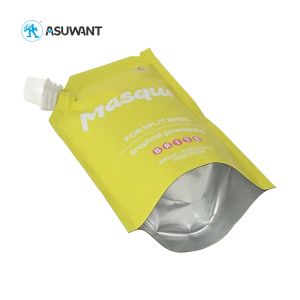 Hair Shampoo VMPET 130mic Liquid Spout Bags Gravure Printing
