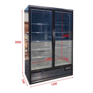 Frost-Free Upright Freezer Manufacturer With Frameless Triple-Glazed Anti-Fog