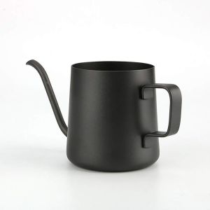 High End Matte Black Gooseneck Kettle Long Mouth Kettle Teapot