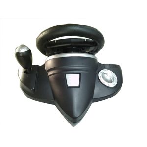 2.4G RF Wireless Racing Video Game Steering Wheel With Receiver / F1 Gear Shift