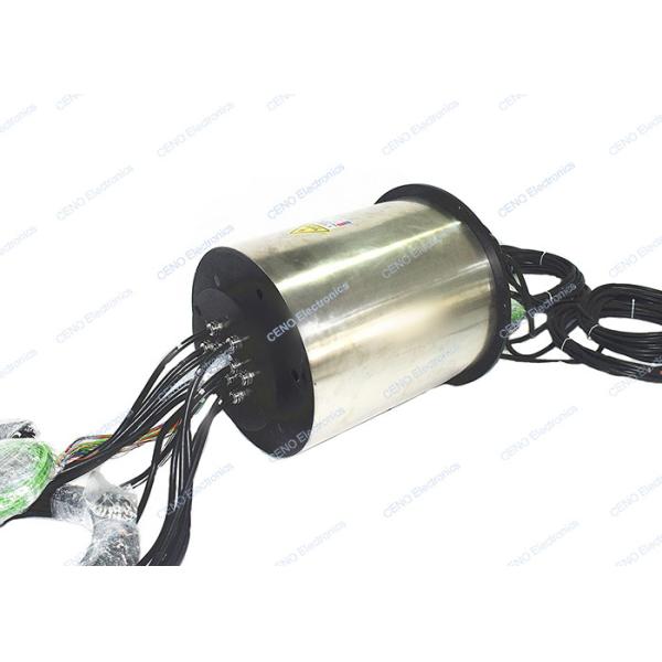 Buy 1000m Ethernet Industrial Slip Ring 20 Channel Sm Fiber Optic Od 600mm Carbon Brush at wholesale prices
